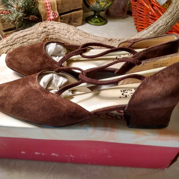 3 Pairs of 9.2.5. So Soft Low Heeled Pumps Brushed Faux Suede Size 7 - Picture 3 of 9